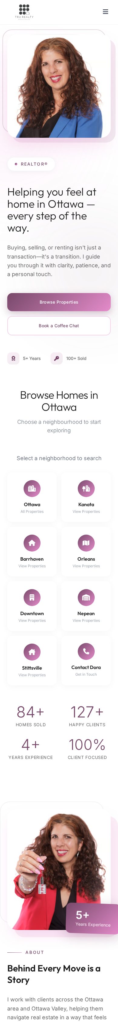 Doradalietos website on mobile